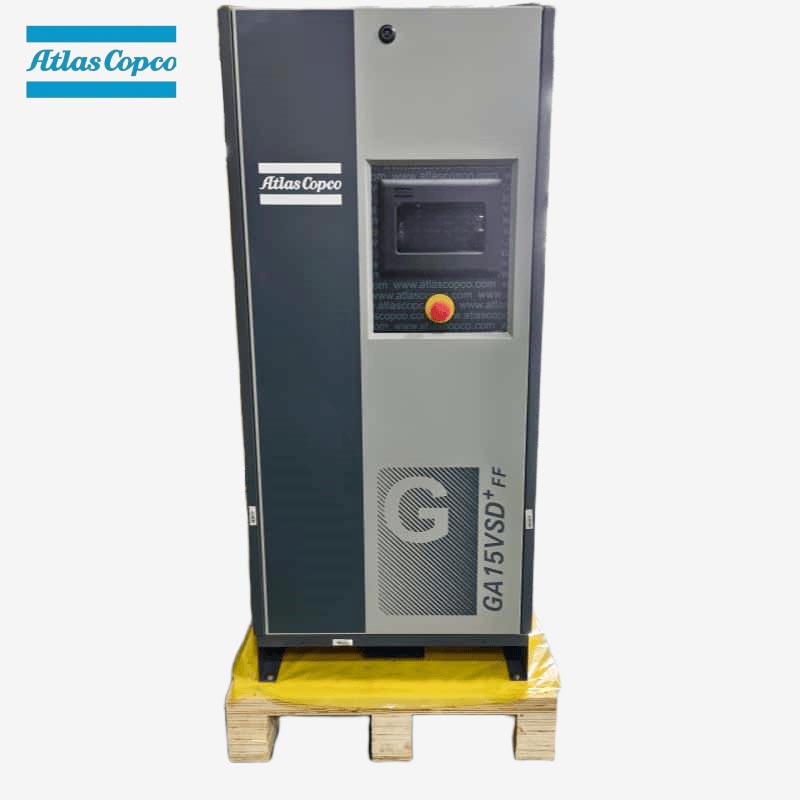 Atlas Copco GA15 VSD Plus FF 15kW 20HP Variable Speed ​​Oil-injected Screw Air Compressor Integrated Dryer