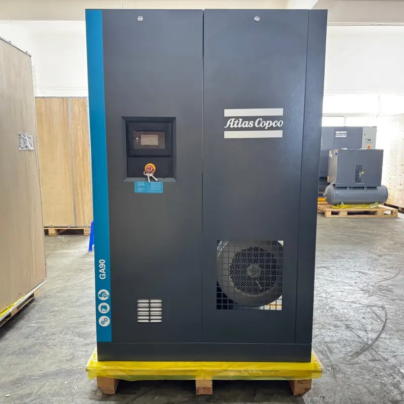 Atlas Copco GA90 90 kW 125 HP Oil Injected Rotary Screw Compressor ຂອງແທ້