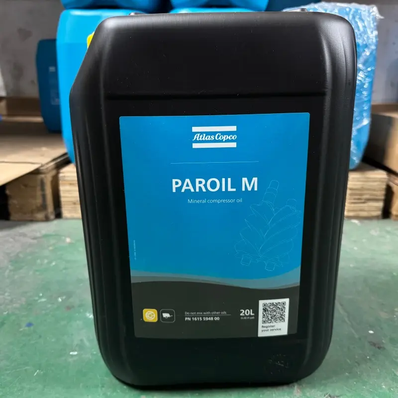 ນ້ຳມັນ Atlas Copco 1615594800 Paroil M Mineral lubricant for Portable Compressors ຂອງແທ້