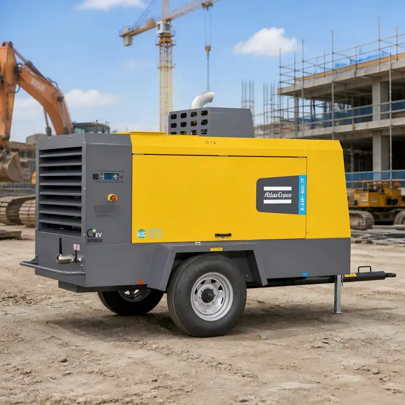 Atlas Copco X-Air+600-17 Portable Diesel Compressor 154kW ຂອງແທ້