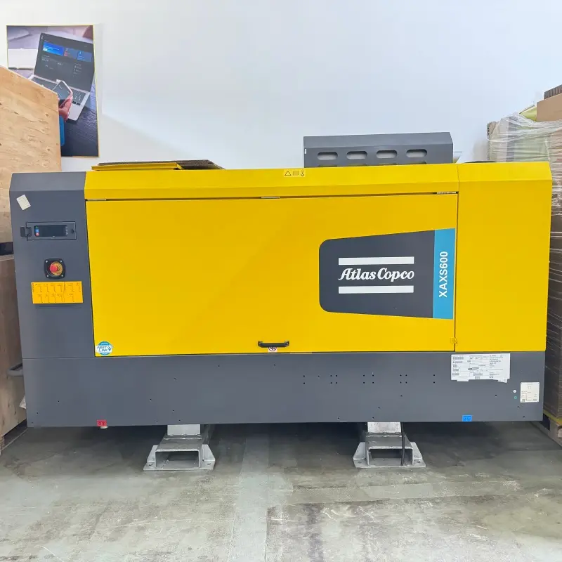 Atlas Copco XAXS600 Portable Diesel Screw Air Compressor Mining Drilling ຂອງແທ້