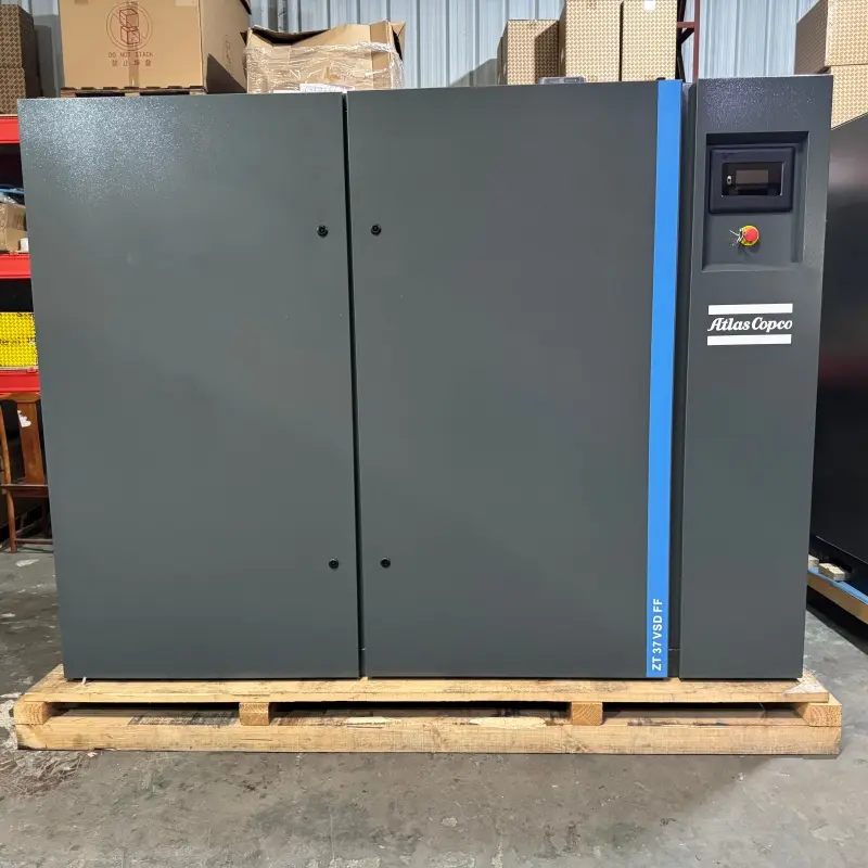 Atlas Copco ZT 37 VSD FF Oil Free Screw Compressor 37KW 50HP Dryer Class 0 ຂອງແທ້